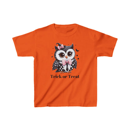 Kids Trick or Treat Owl Theme Heavy Cotton™ Tee