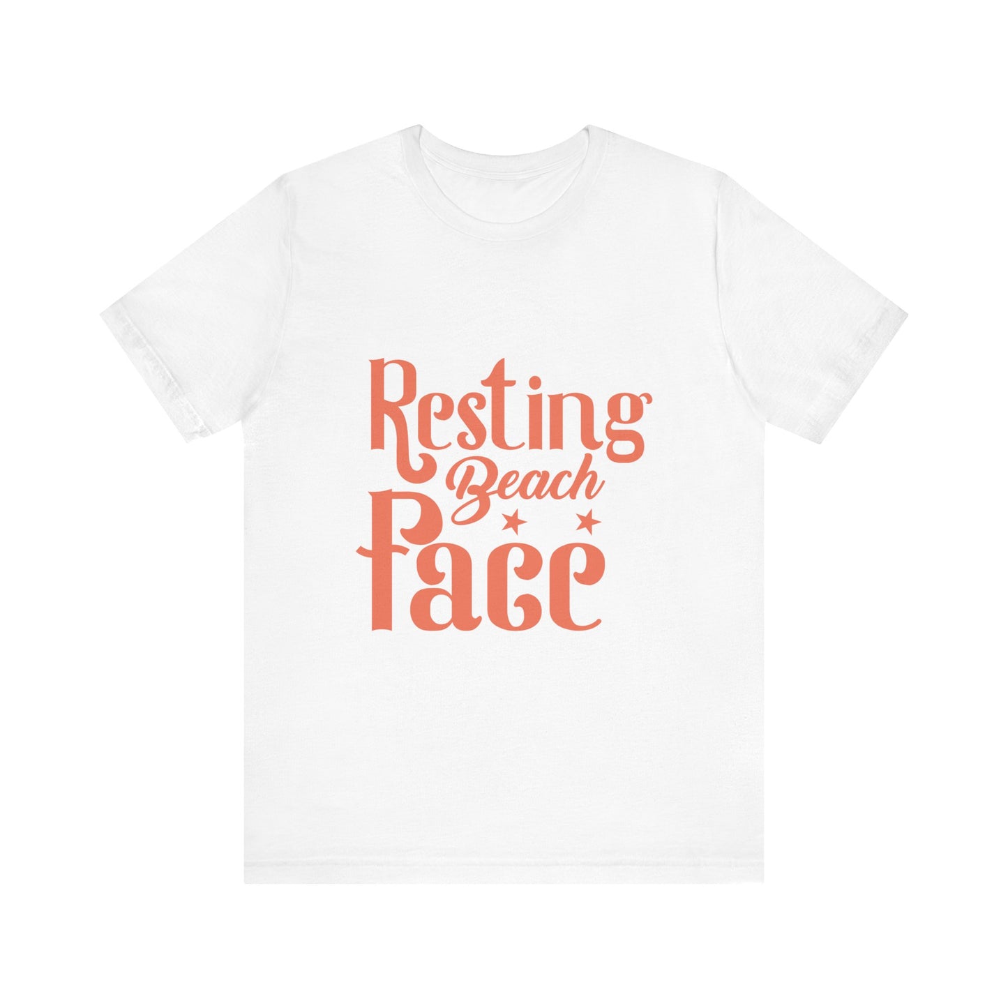 Resting Beach Face Unisex Short Sleeve Tee