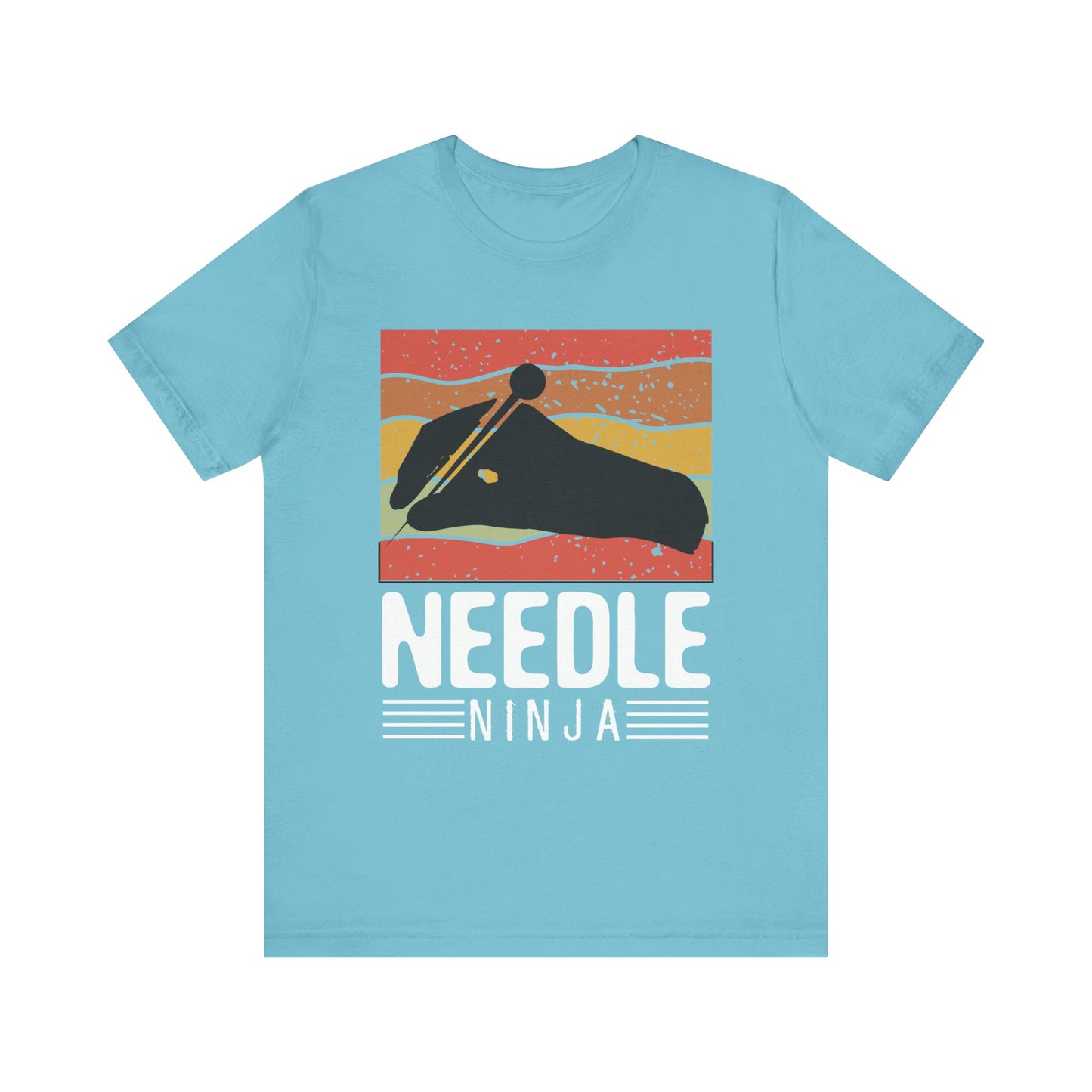 Needle Ninja Acupuncturist Two Sided Print Short Sleeve Tee