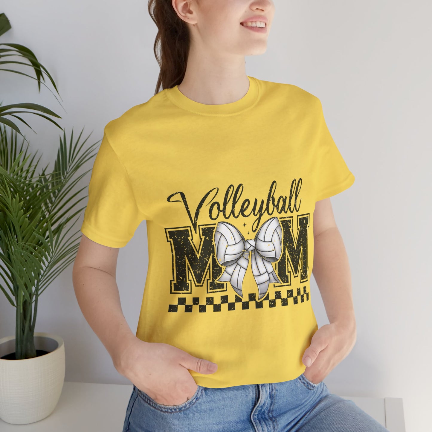 Vintage Style Volleyball Mom Short Sleeve Tee