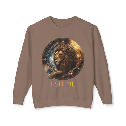 Leo Vibes Unisex Lightweight Crewneck Sweatshirt