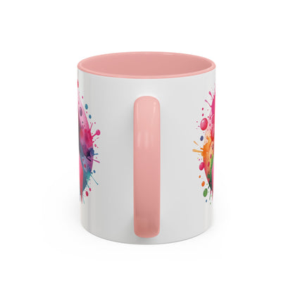 Vibrant Pink Ribbon Coffee or Tea Mug (11 or 15 oz)