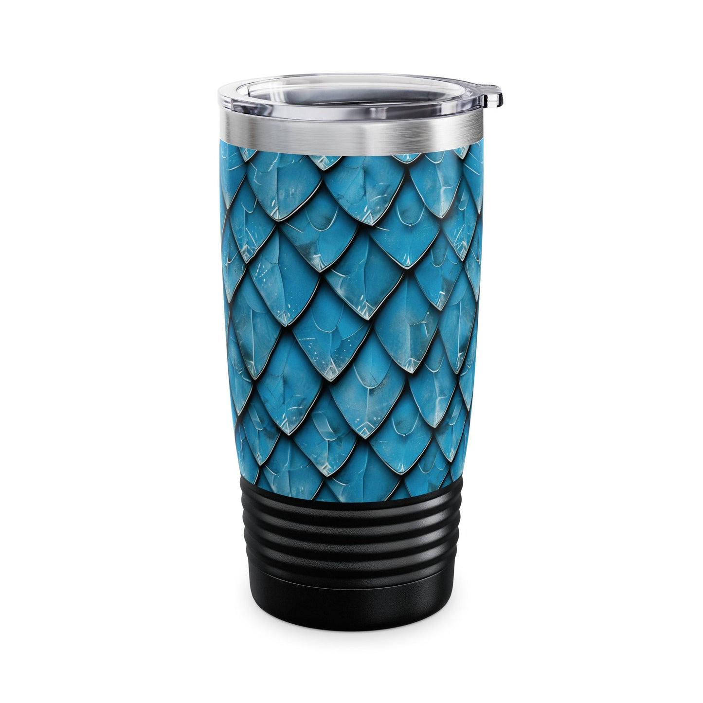 Turquoise Dragon Scales Ringneck Tumbler, 20oz