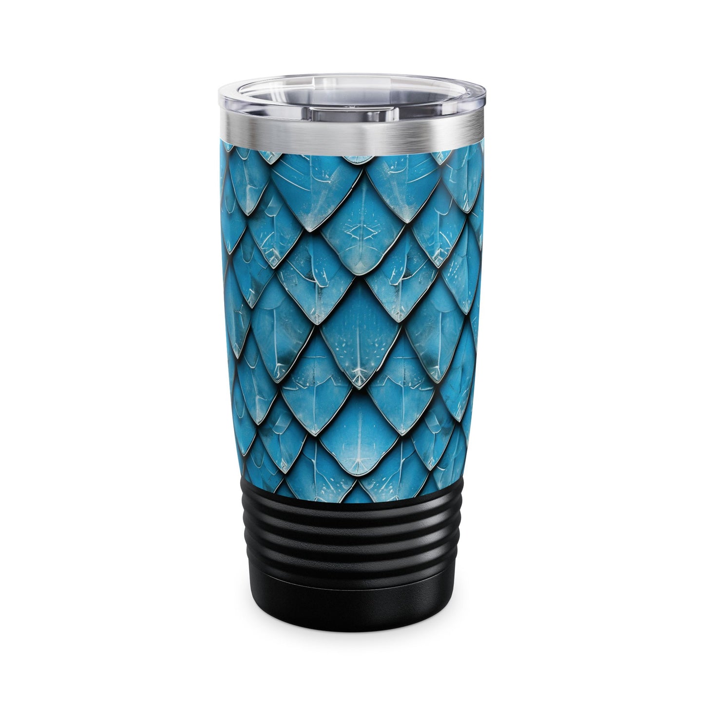 Turquoise Dragon Scales Ringneck Tumbler, 20oz