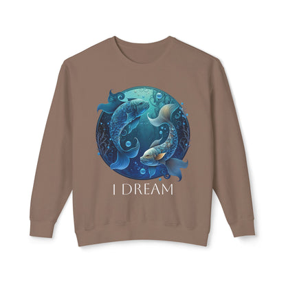 Pisces Vibes Unisex Lightweight Crewneck Sweatshirt