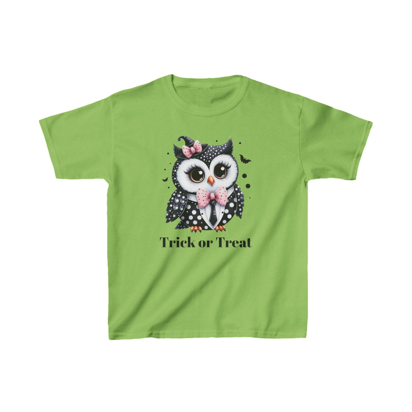 Kids Trick or Treat Owl Theme Heavy Cotton™ Tee