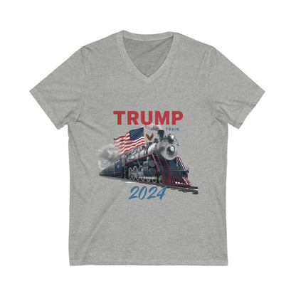 Trump Train Short Sleeve Unisex V-Neck Tee