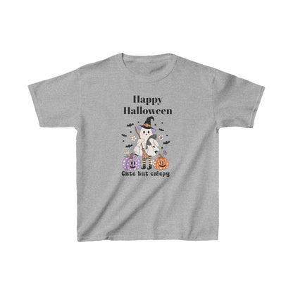 Kids Happy Halloween Ghost Theme Heavy Cotton™ Tee