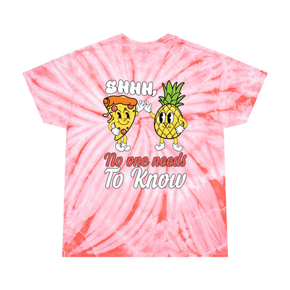 Pineapple Pizza Lovers Tie-Dye T-Shirt – Double-Sided Design