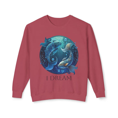 Pisces Vibes Unisex Lightweight Crewneck Sweatshirt