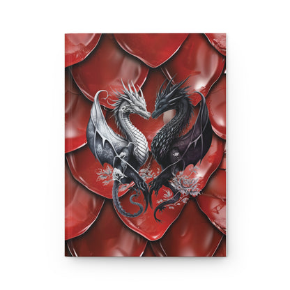 Blood Red Dragon Scales Hardcover Journal