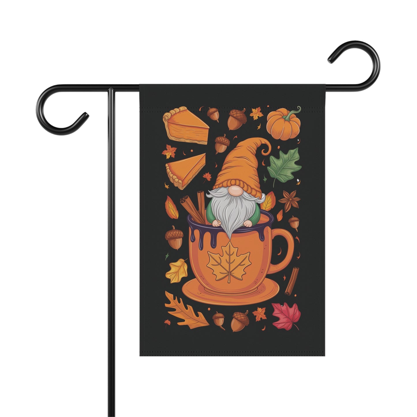 Whimsical Gnome Fall & Thanksgiving Garden & House Banner