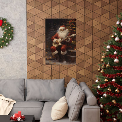 Santa Shreds Christmas Poster Wall Art in 3 Sizes