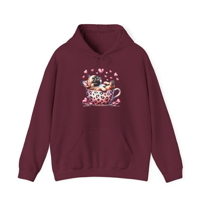 French Bulldog Puppy Love Hooded Sweatshirt