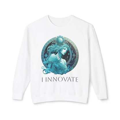 Aquarius Vibes Unisex Lightweight Crewneck Sweatshirt