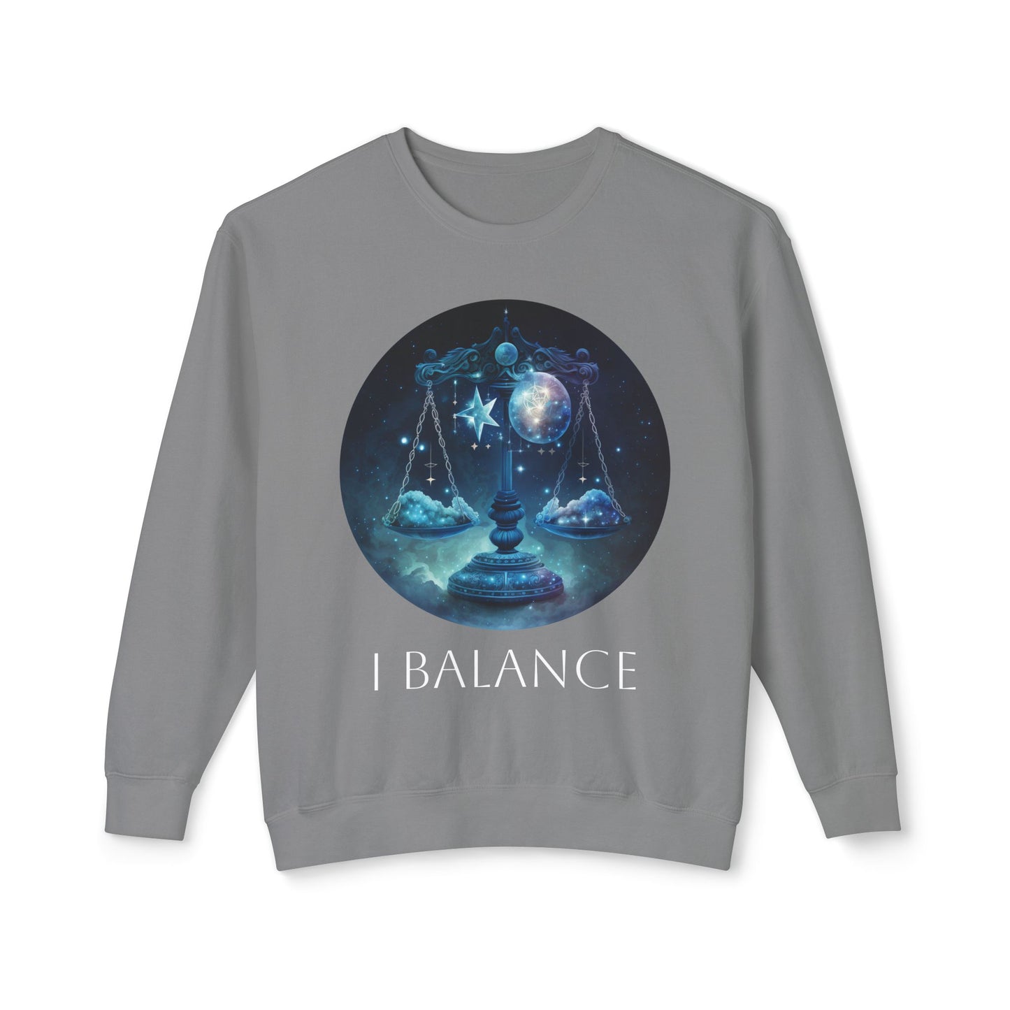 Libra Vibes Unisex Lightweight Crewneck Sweatshirt