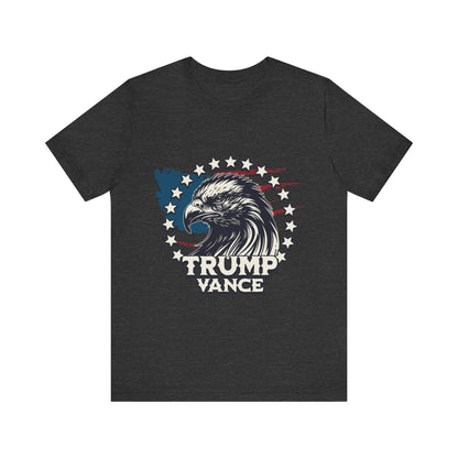 Trump Vance 2024 With Eagle Unisex Short Sleeve Tee