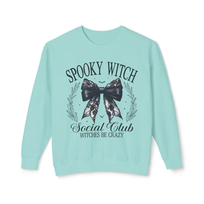 Spooky Witches Cocktail Club Lightweight Crewneck Sweatshirt