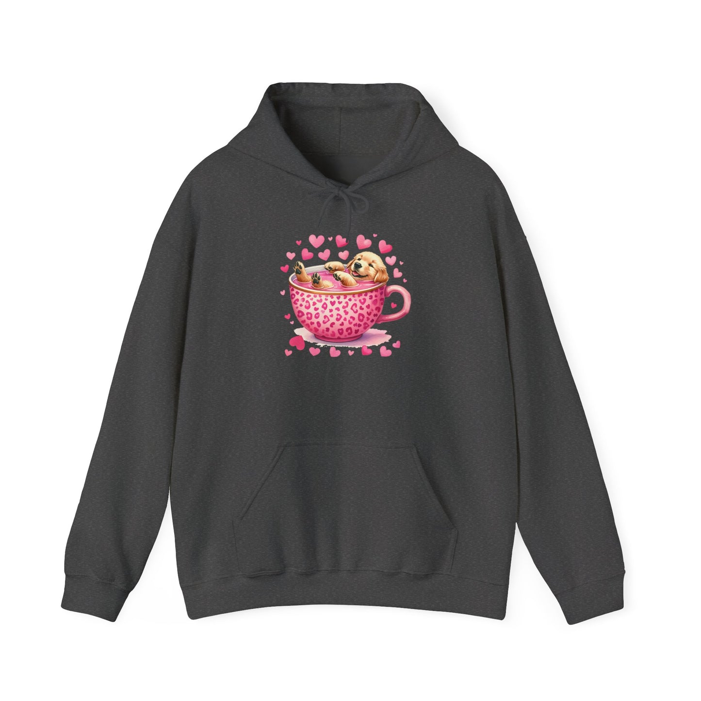 Valentine Teacup Labrador Retriever Puppy Love Hooded Sweatshirt