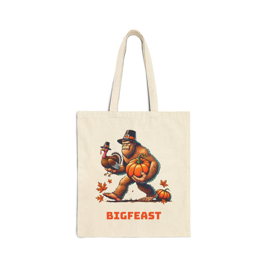 Bigfoot BigFeast Gift Cotton Canvas Tote Bag