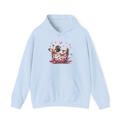 French Bulldog Puppy Love Hooded Sweatshirt