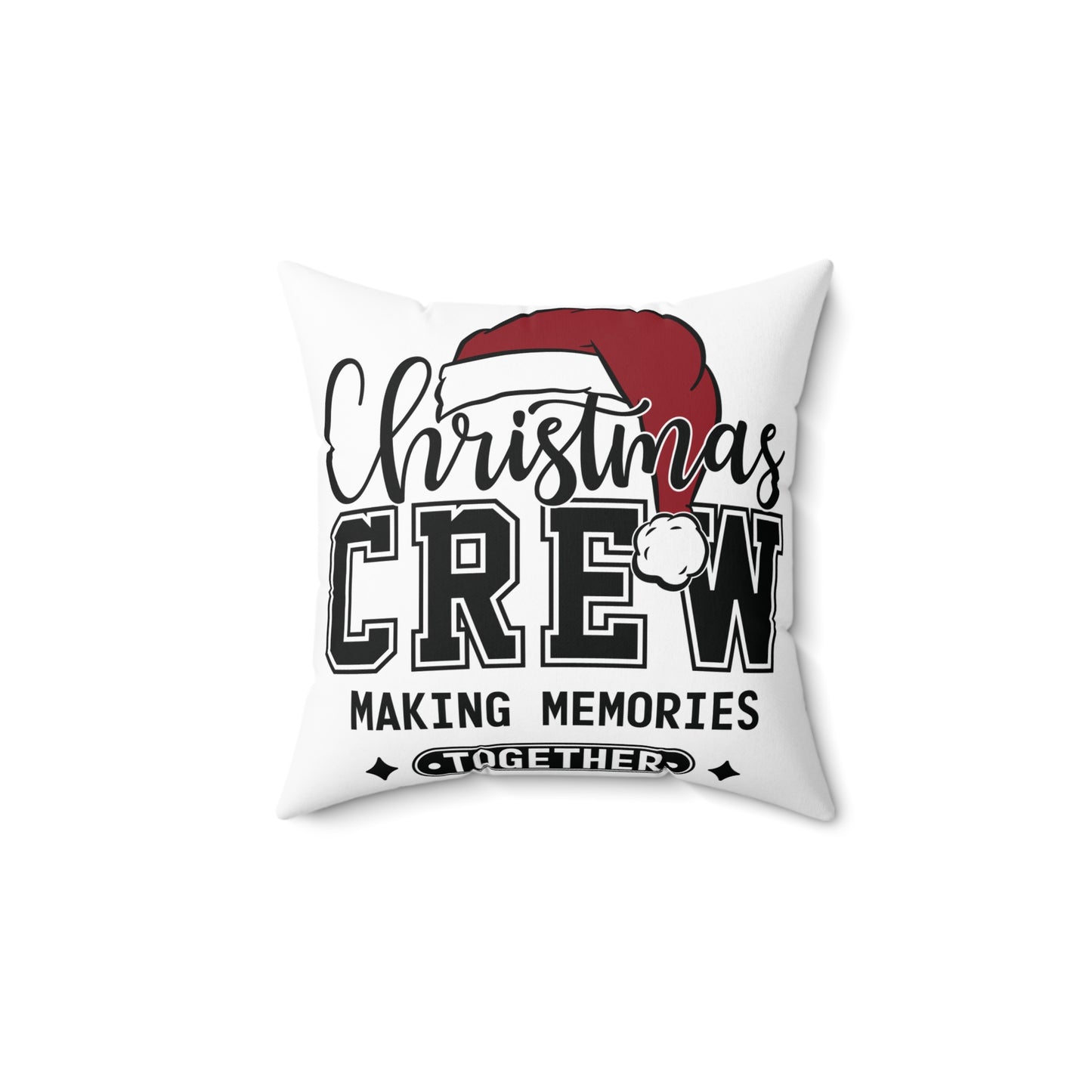 Christmas Crew Making Memories Together Spun Polyester Square Pillow