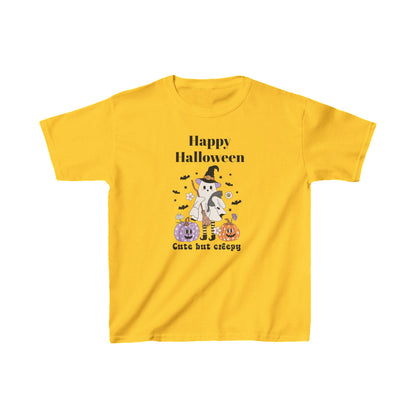 Kids Happy Halloween Ghost Theme Heavy Cotton™ Tee