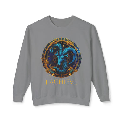 Capricorn Vibes Unisex Lightweight Crewneck Sweatshirt