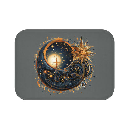 Sun Moon & Stars III Bath Mat