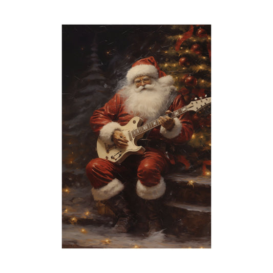 Santa Shreds Christmas Poster Wall Art in 3 Sizes