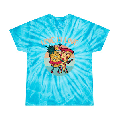 Pineapple Pizza Lovers Tie-Dye T-Shirt – Double-Sided Design