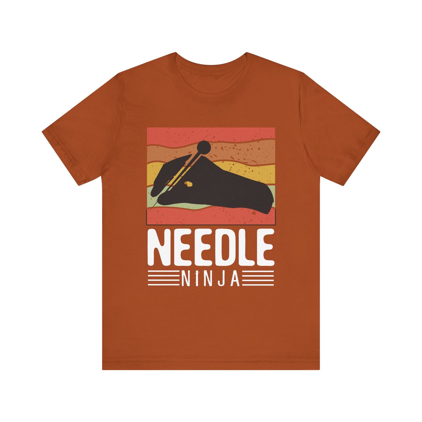 Needle Ninja Acupuncturist Two Sided Print Short Sleeve Tee