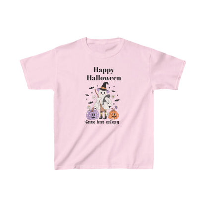 Kids Happy Halloween Ghost Theme Heavy Cotton™ Tee