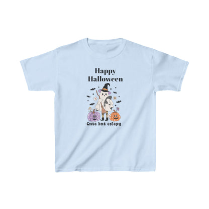 Kids Happy Halloween Ghost Theme Heavy Cotton™ Tee