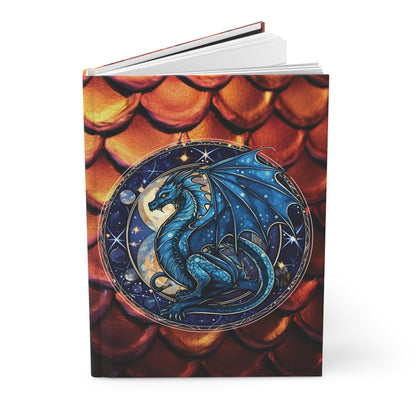 Firey Dragon Scales Hardcover Journal