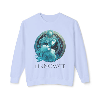 Aquarius Vibes Unisex Lightweight Crewneck Sweatshirt