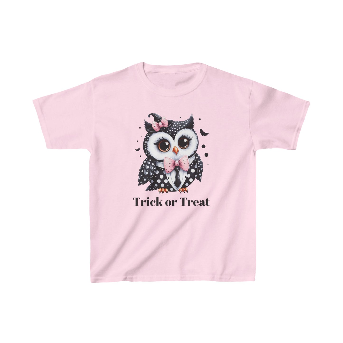 Kids Trick or Treat Owl Theme Heavy Cotton™ Tee