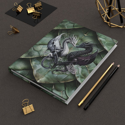 Green Mother Dragon Scales Hardcover Journal