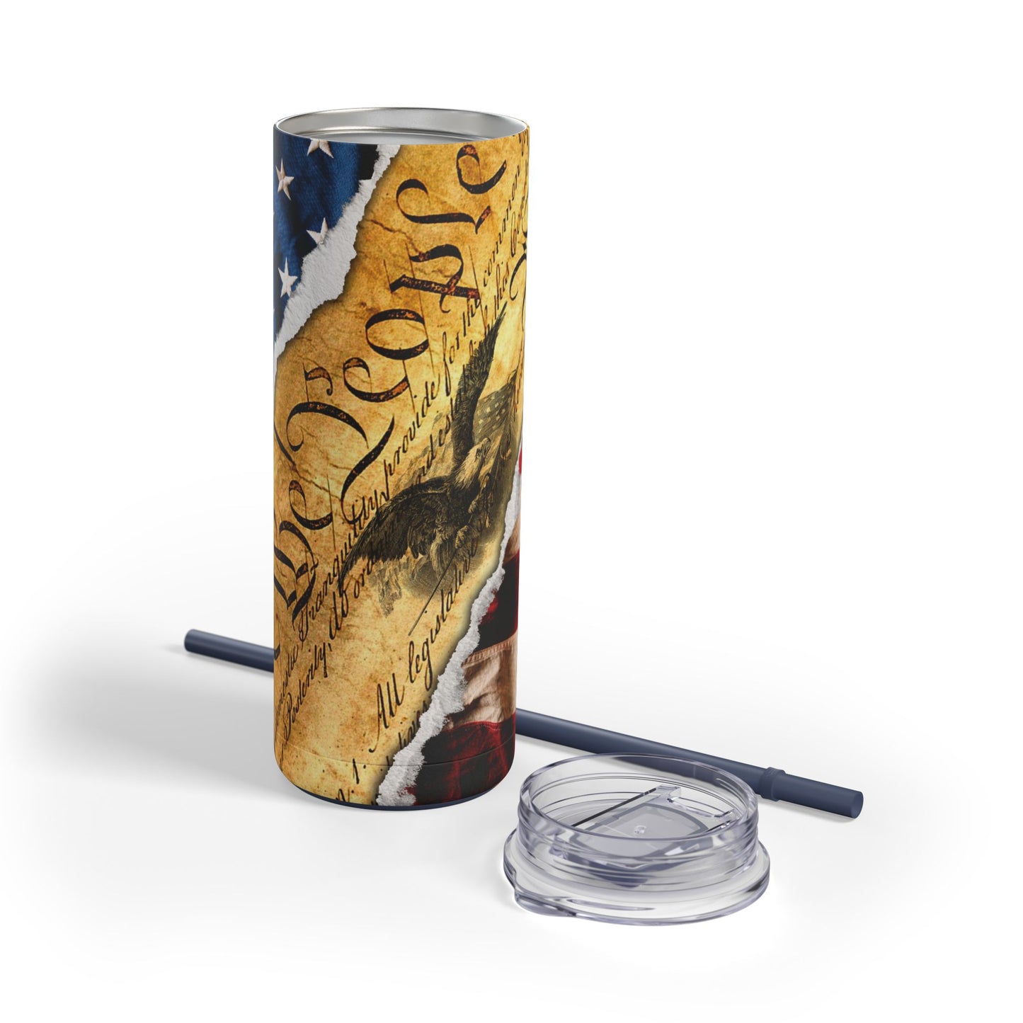 We The People Constitution Skinny Matte Tumbler, 20oz