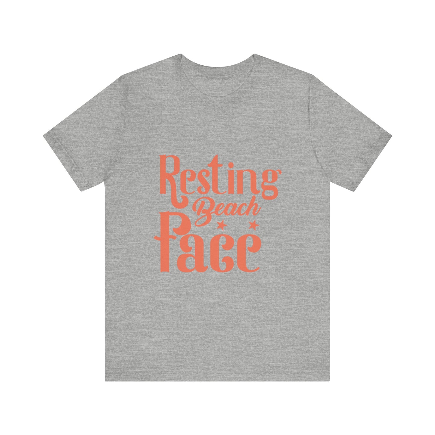 Resting Beach Face Unisex Short Sleeve Tee