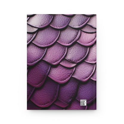 Shades of Violet Dragon Scales Hardcover Journal