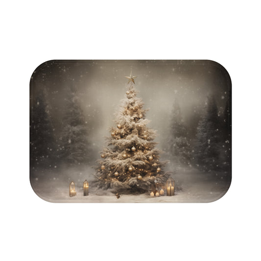 Serene & Magical Christmas Tree Bath Mat