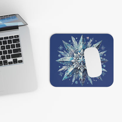 Winter Snowflake Crystal Mouse Pad