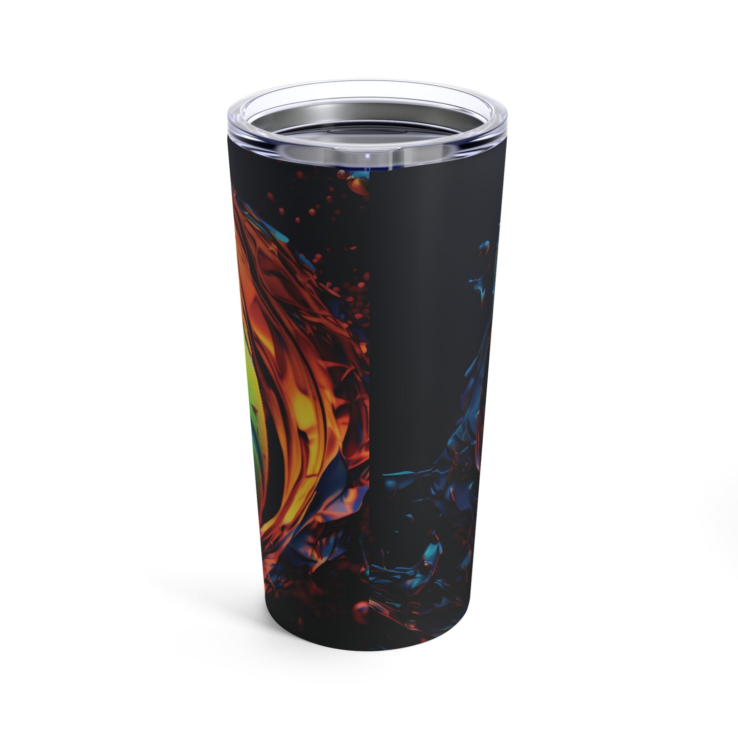 Vibrant Electrifying Tennis Themed Tumbler 20oz