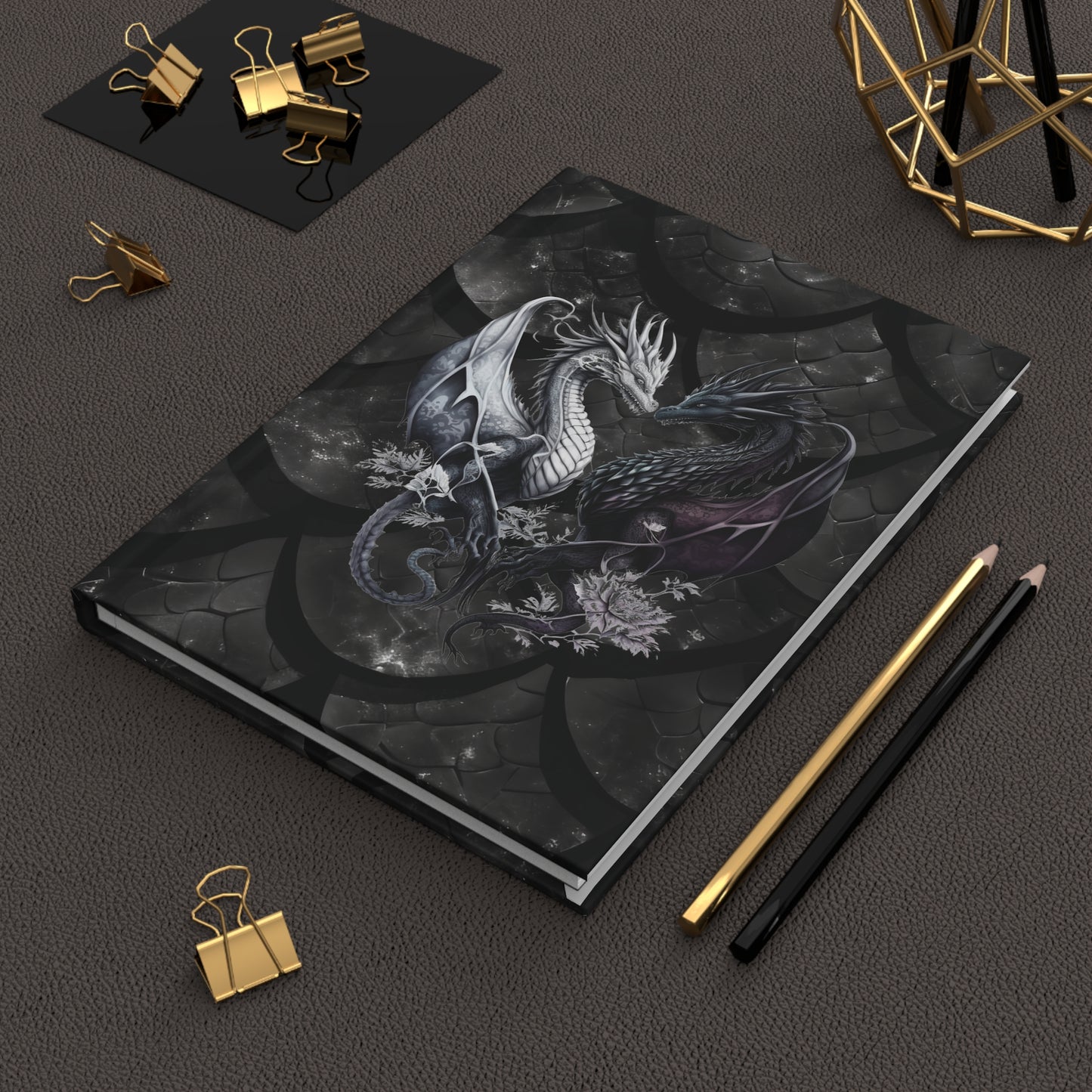 Dark Dragon Scales Hardcover Journal