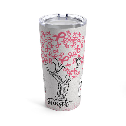 Tree of Pink Ribbons Breast Cancer Awareness Tumbler 20oz