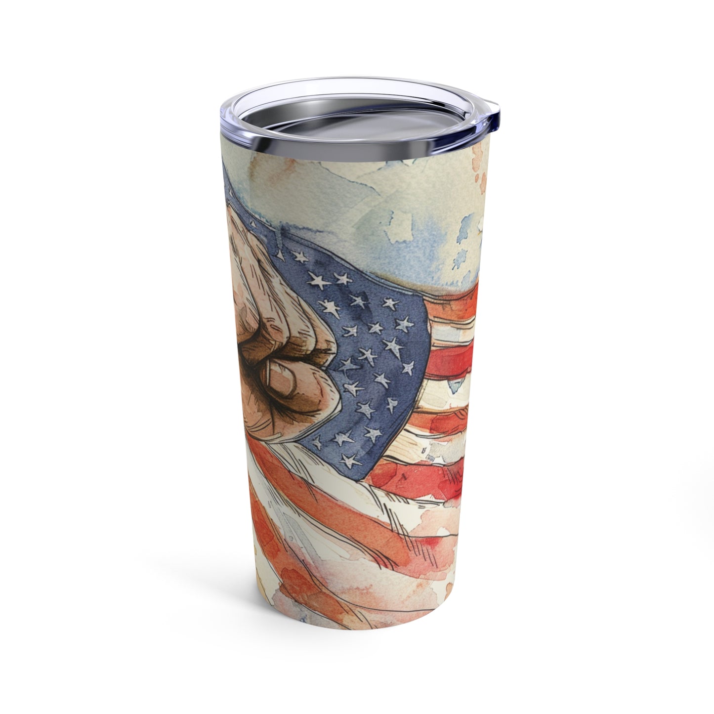 Trump Fist & Flag 2024 Drinking Tumbler 20oz