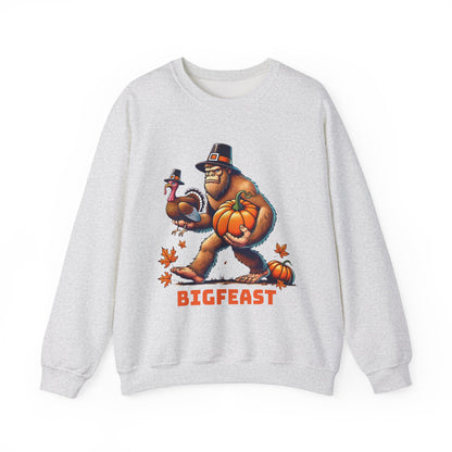 Bigfoot Bigfeast Thanksgiving Unisex Heavy Blend™ Crewneck Sweatshirt