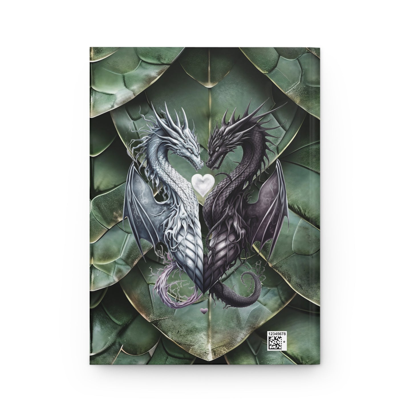 Green Mother Dragon Scales Hardcover Journal