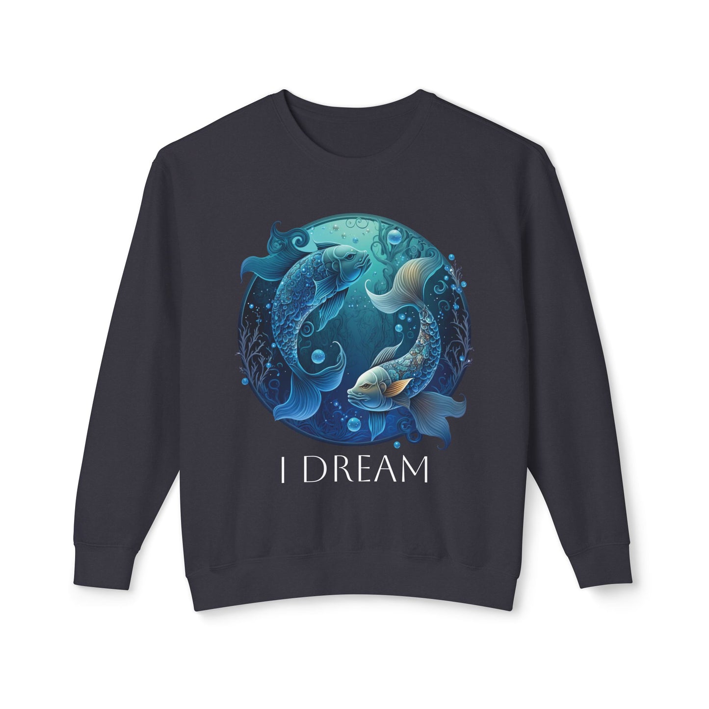 Pisces Vibes Unisex Lightweight Crewneck Sweatshirt